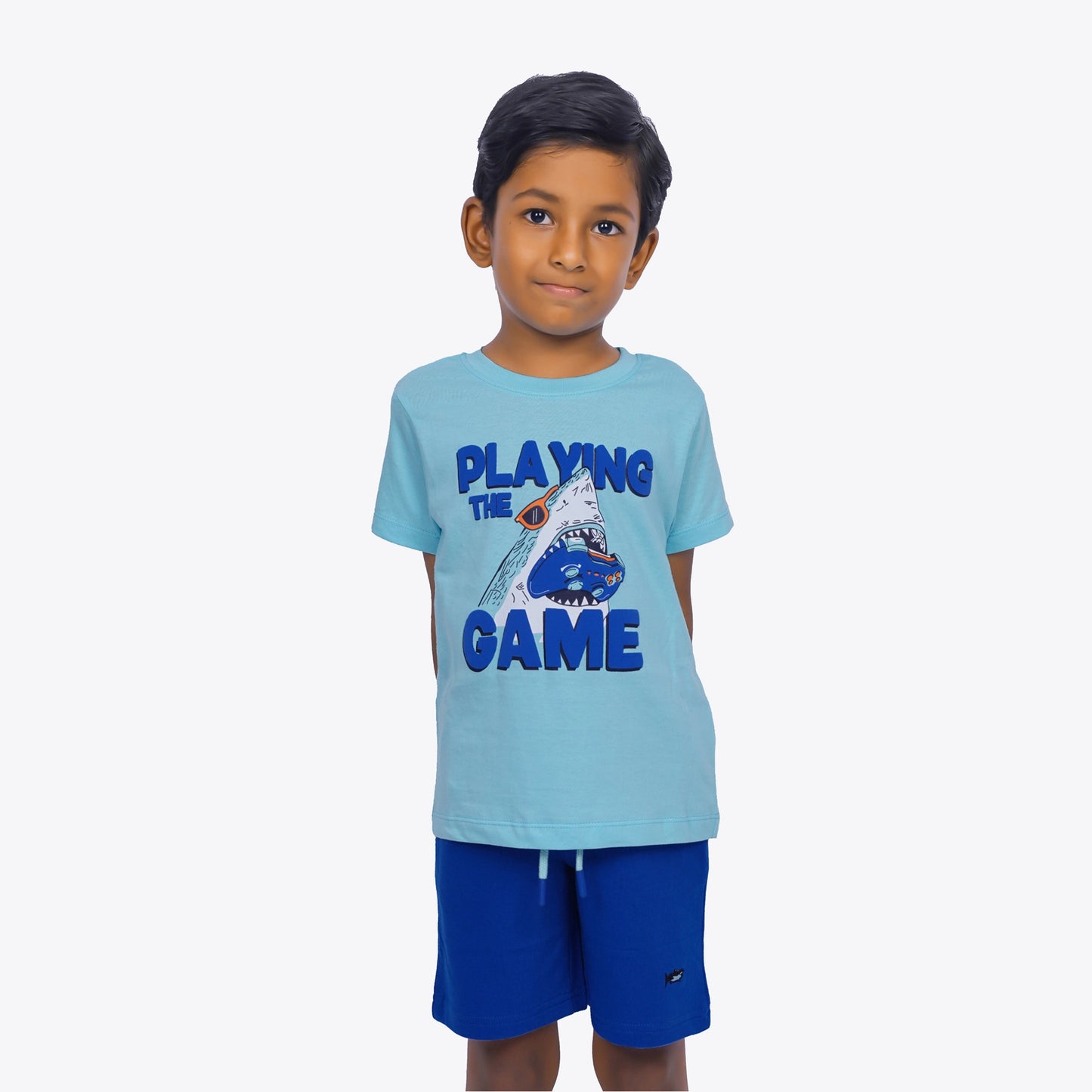 Boys Shark Short Set