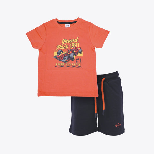 Boys F1 Car Short Set